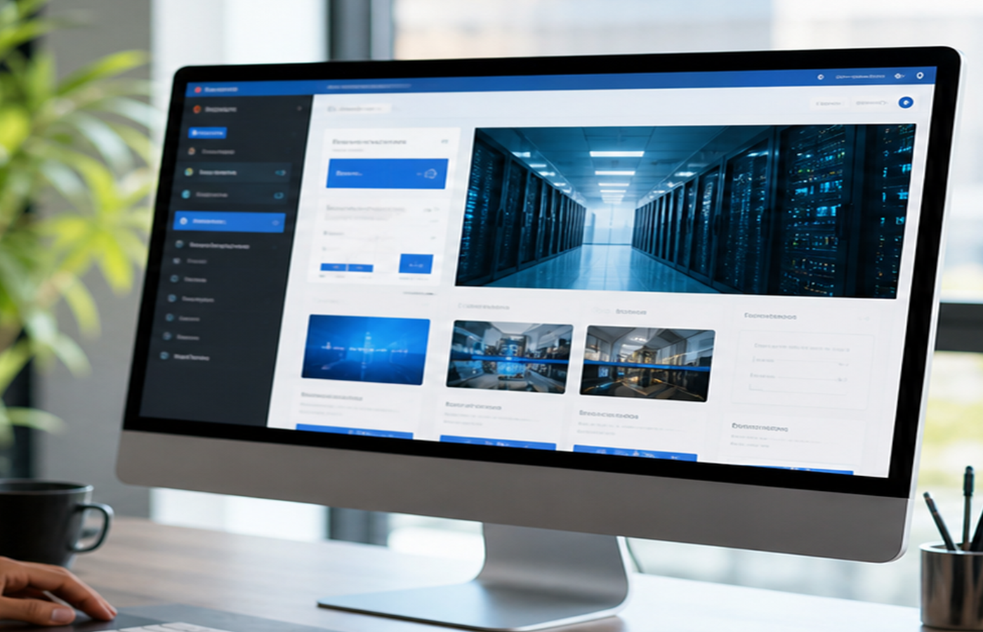 Empresário acompanhando performance e presença digital